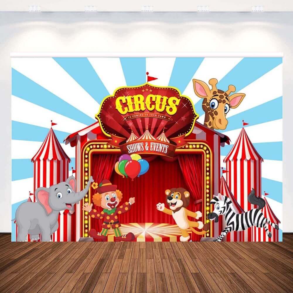 cartoon carnival tent
