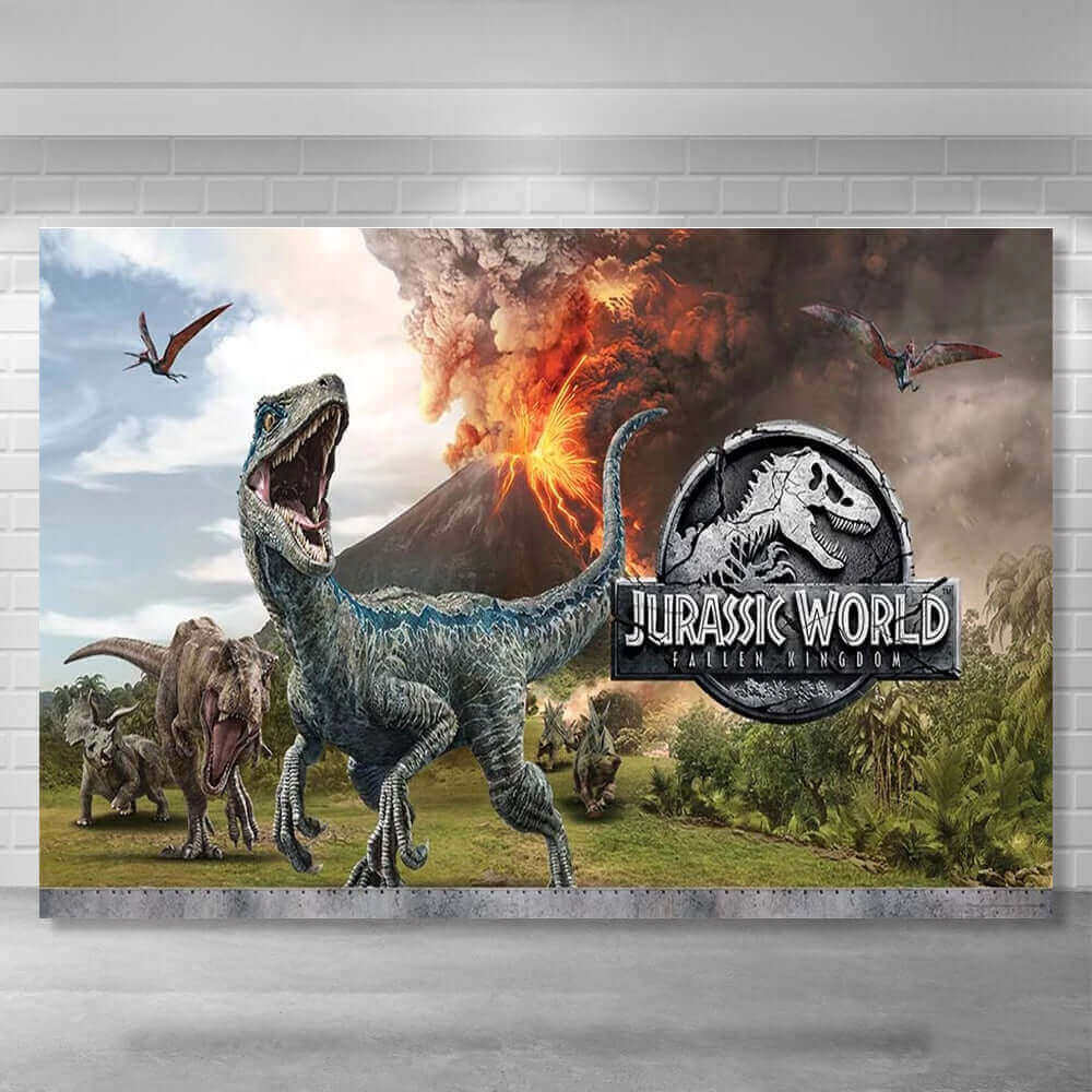 Jurassic Dinosaur Theme Birthday Photography Studio Backdrop store Background Banner