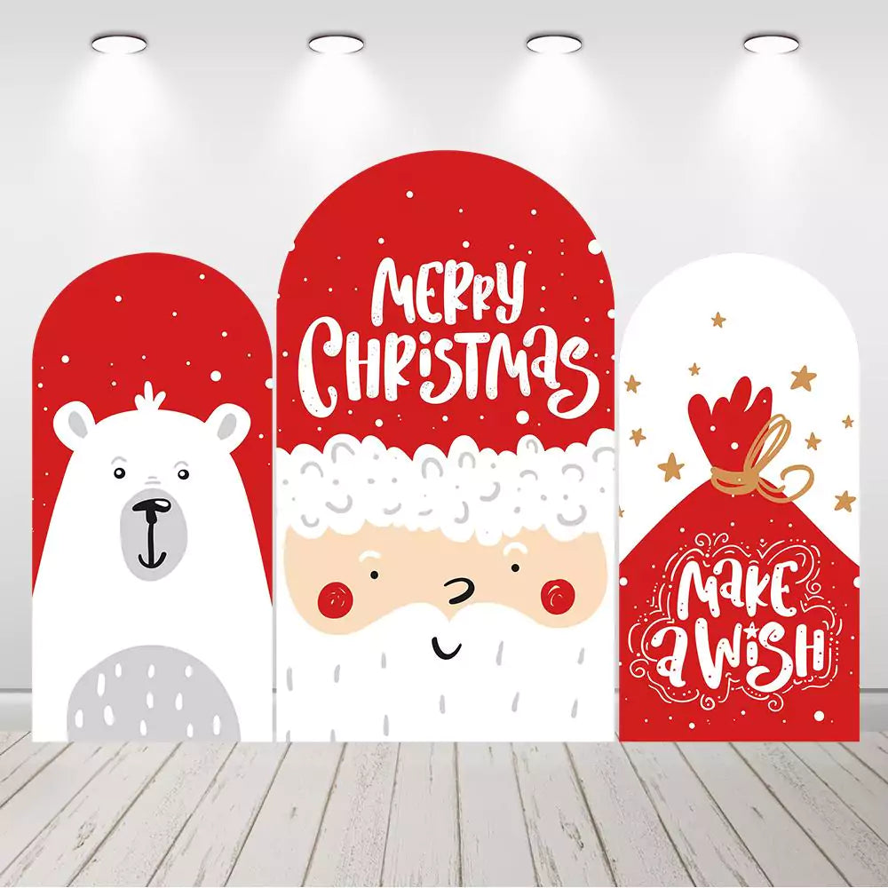 Christmas Arch Backdrop Happy New Year Arched Cover