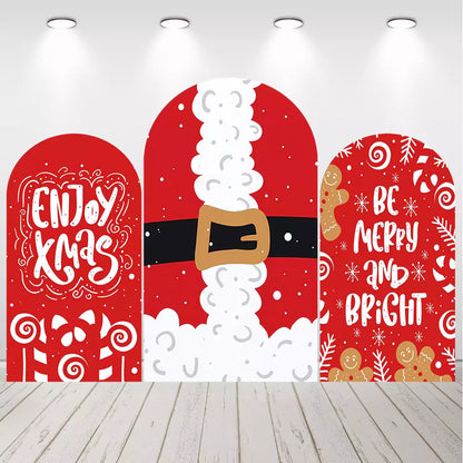 Christmas Arch Backdrop Xmas Festival Arched Cover