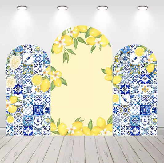 Lemon Arch Backdrop Cover for Birthday Party Wedding Event Decor