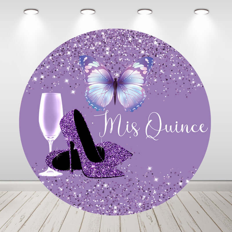 Purple/Lavender Diamonds and Butterflies Birthday Personalized Vinyl Backdrop Sweet Sixteen Quinceanera 21st outlets Birthday