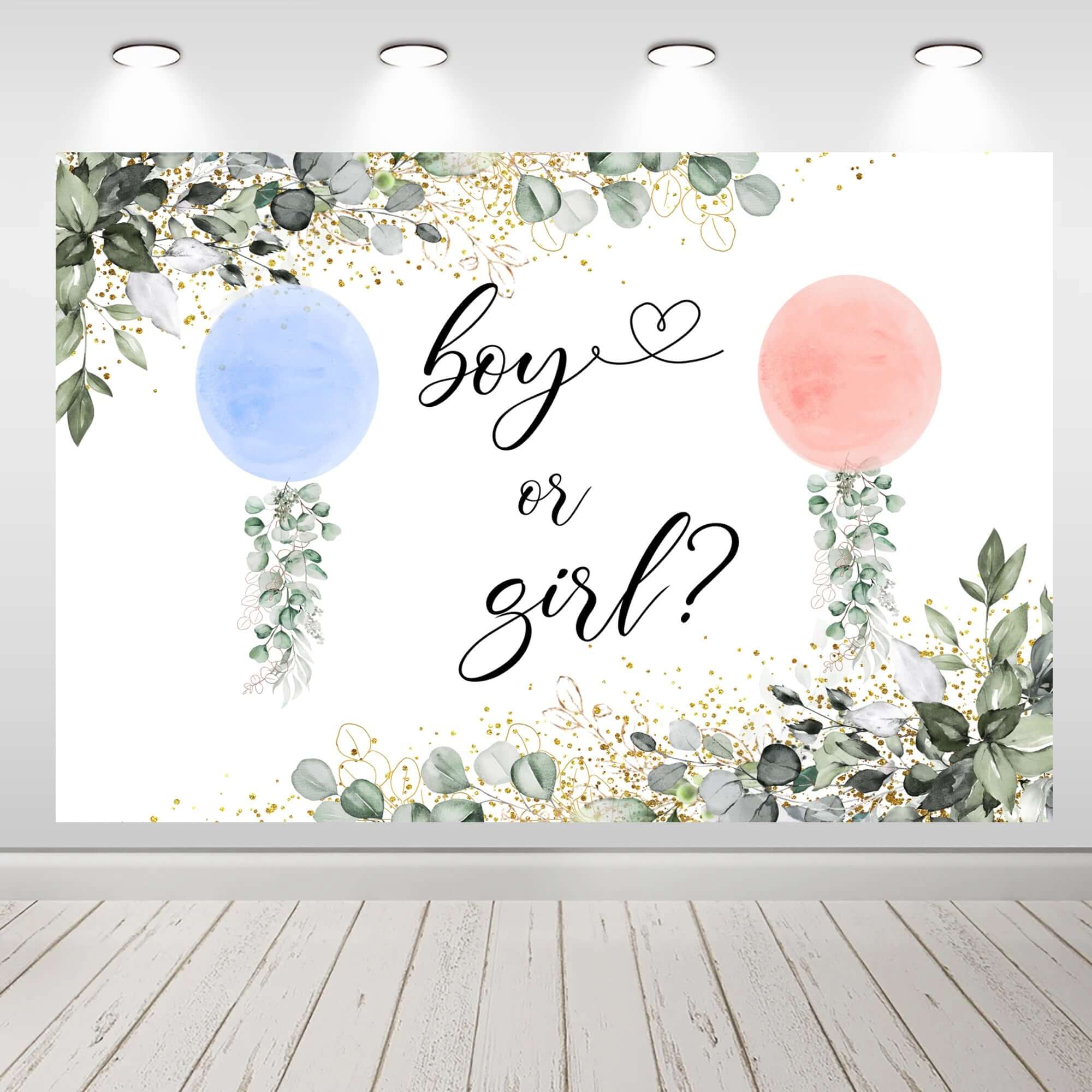 Gender Reveal Backdrop Boy or Girl Photography Background – webackdrops